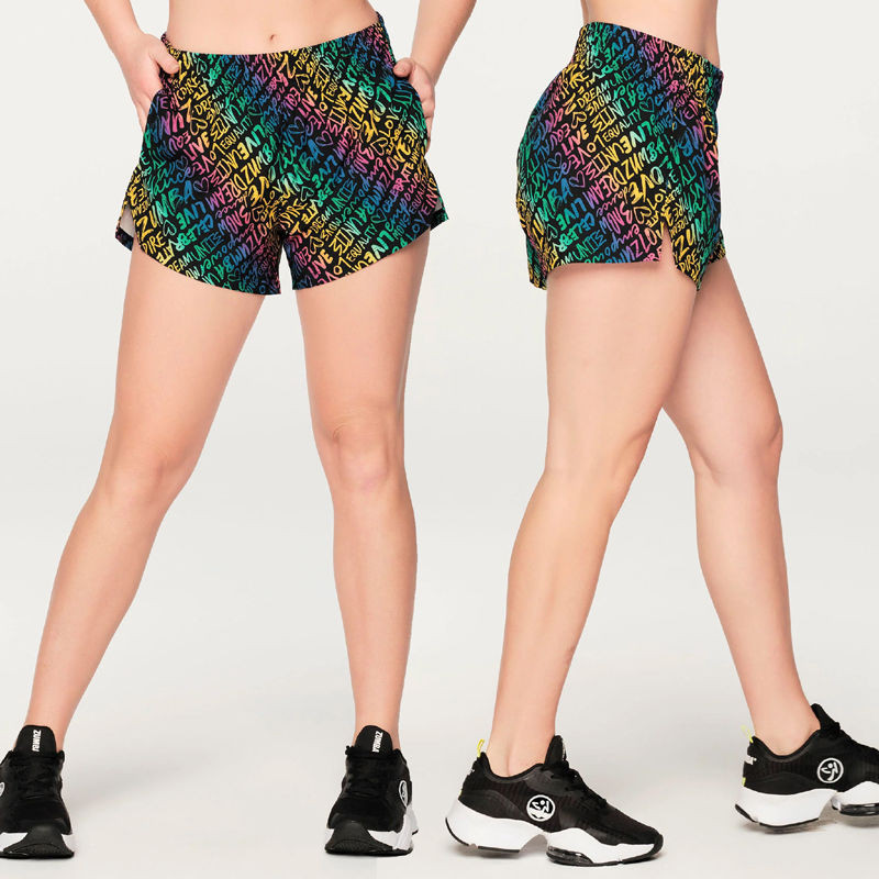 [zumba กางเกงขาสั้น] zumba ชุดออกกําลังกายกีฬาโยคะเต้นรํากลุ่มผู้ชายผู้หญิงกางเกงขาสั้นแห้งเร็วเรือง