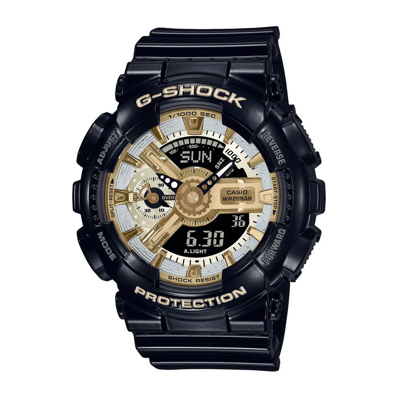 G-shock GA-110 GMA-S110GB-1A BLACK GOLD PREMUIM นาฬิกาสปอร ์ ตผู ้ ชาย