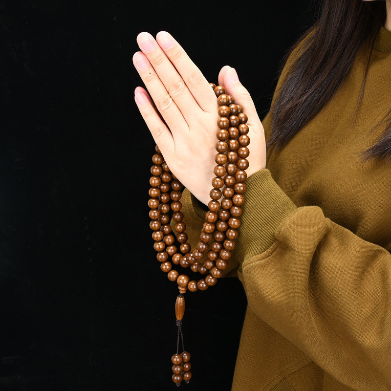 บูติก หลิวดาว สร้อยข้อมือไม้ชายเก่าวัสดุสร้อยข้อมือ108มังกร-ส่าย ไม้เต็มรูปแบบพุทธลูกปัดแผ่นเล่นลูกประคําราคา