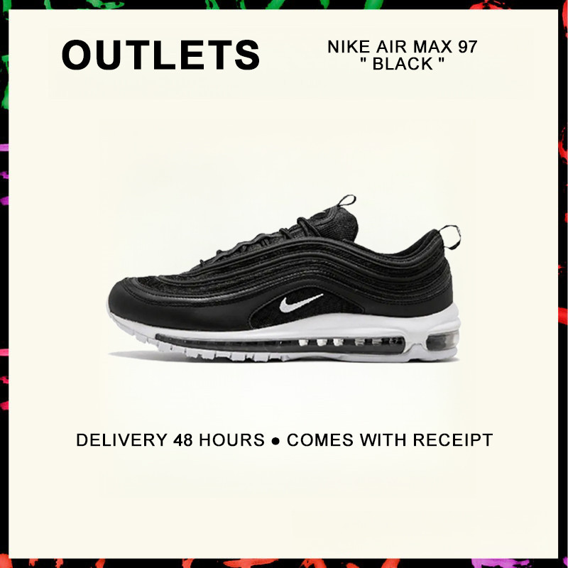 รับประกันของแท้ Nike Air Max 97 " Black " รองเท้ากีฬา 921826 - 001 รับประกัน 1 ปี