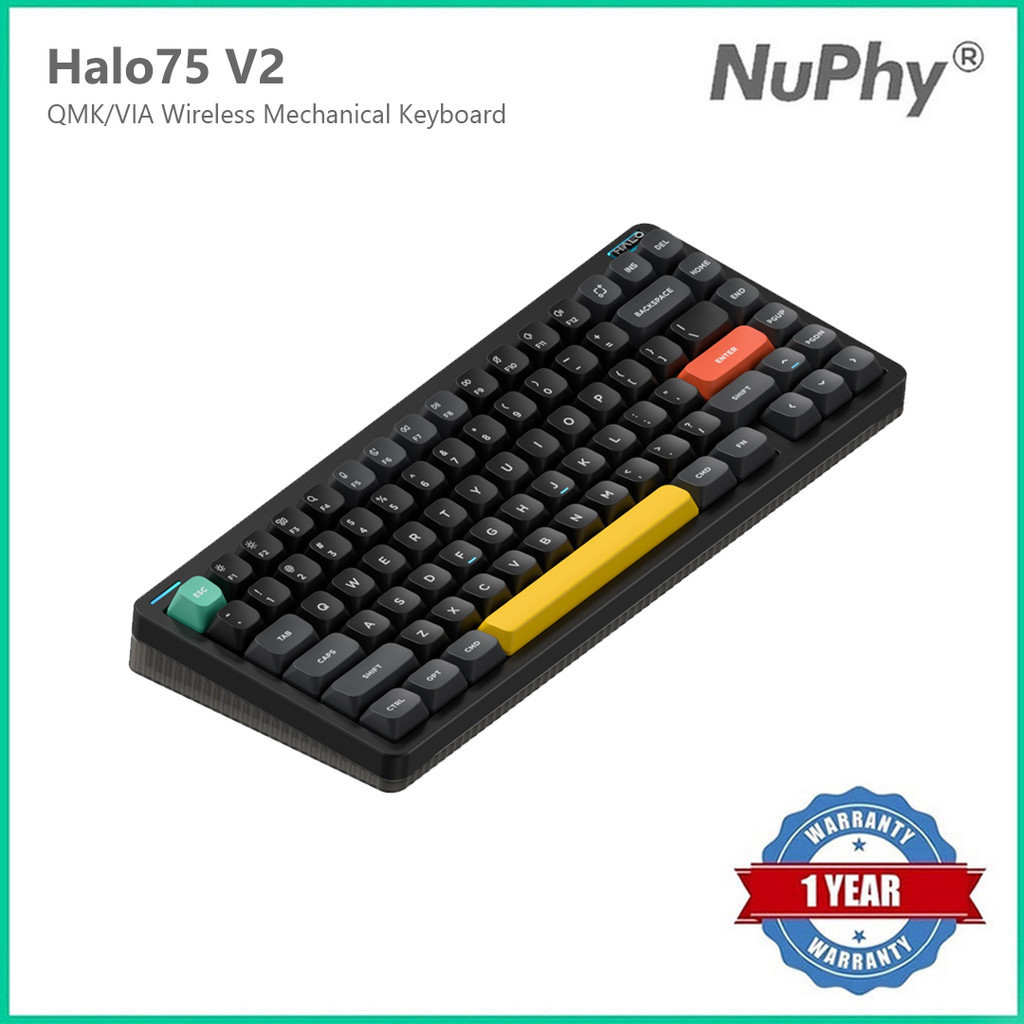 NuPhy Halo75 V2 QMK/VIA คีย์บอร์ดไร้สาย