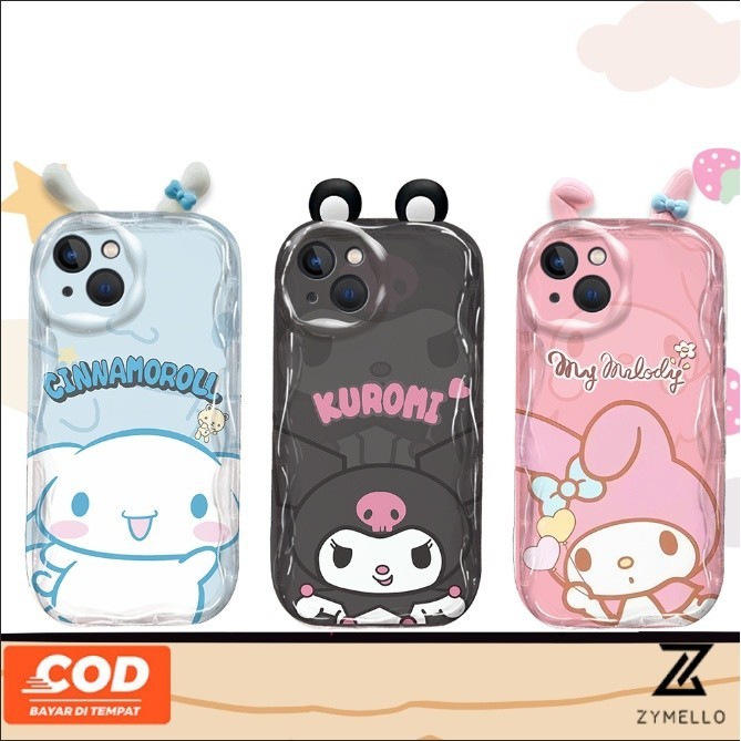เคสโทรศัพท์ VIVO V60 LITE V50 LITE V40 LITE V30 5G V29 S1 V40 Pro V27 5G V27 Pro V27E V25 V25E V23 V23E V15 V20 Pro การ์ตูน Melody หูกันกระแทก TPU เคสโทรศัพท์