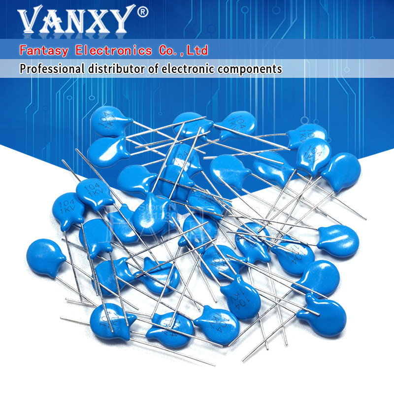 20 pcs ตัวเก็บประจุเซรามิกแรงดันสูง 1KV 33PF 82PF 100PF 220PF 470PF 560PF 1NF 2.2NF 4.7NF 10NF 22NF 