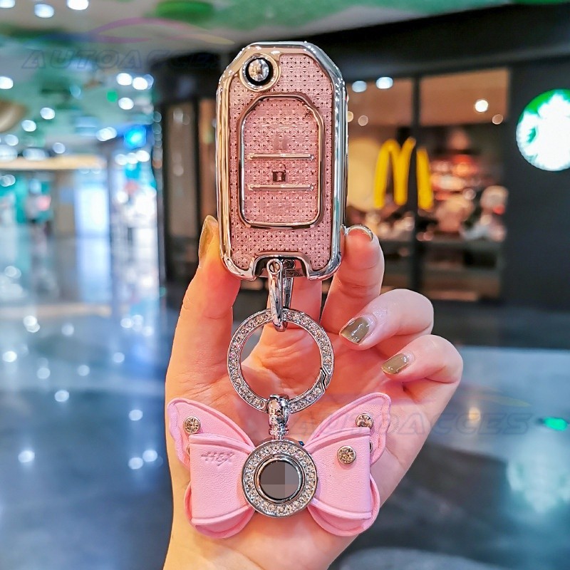Twinkling TPU กรณีสําหรับ Honda Civic Accord Vezel Xrv Breeze Crv Crider หยกแจ๊สรถ Remote Key กล่องป้องกัน Key ผู้ถือพวงกุญแจอุปกรณ์เสริม ราคา ถูกที่สุด ดีลบีเคเค แกลเลอรีภาพที่ 6