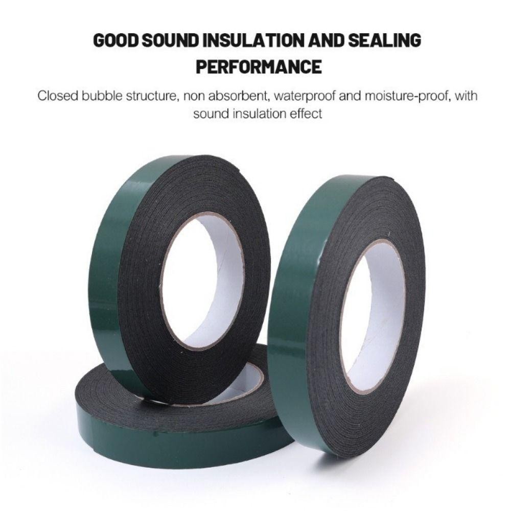 Karen 10M/ม้วนเทปสองหน้า,สีเขียวฟิล์มสีดําแถบฟองน้ําเทปโฟม PE,ทนทานมัลติฟังก์ชั่กาวที่แข็งแกร่ง10/20มิลลิเมตรความกว้างคงที่เทปวาง - รูปที่ 7