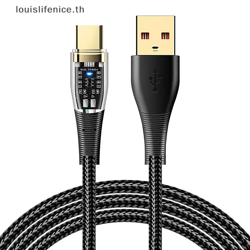 Lnth 100W USB To Type C สายชาร์จเร็วสายเคเบิลข้อมูลสําหรับ Iphone 15 Huawei Xiaomi Samsung USB A ถึง Type C สายชาร์จร้อน