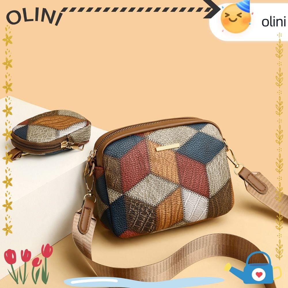 Olini กระเป ๋ าสะพายไหล ่ , กระเป ๋ าสะพายข ้ างลําลอง PU , กระเป ๋ า Messenger ทนทานผู ้ หญิง