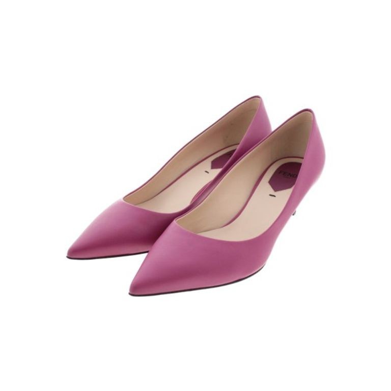 Fendi Ping PINK M 5 Pumps Women 23.5cm Direct from Japan Secondhand