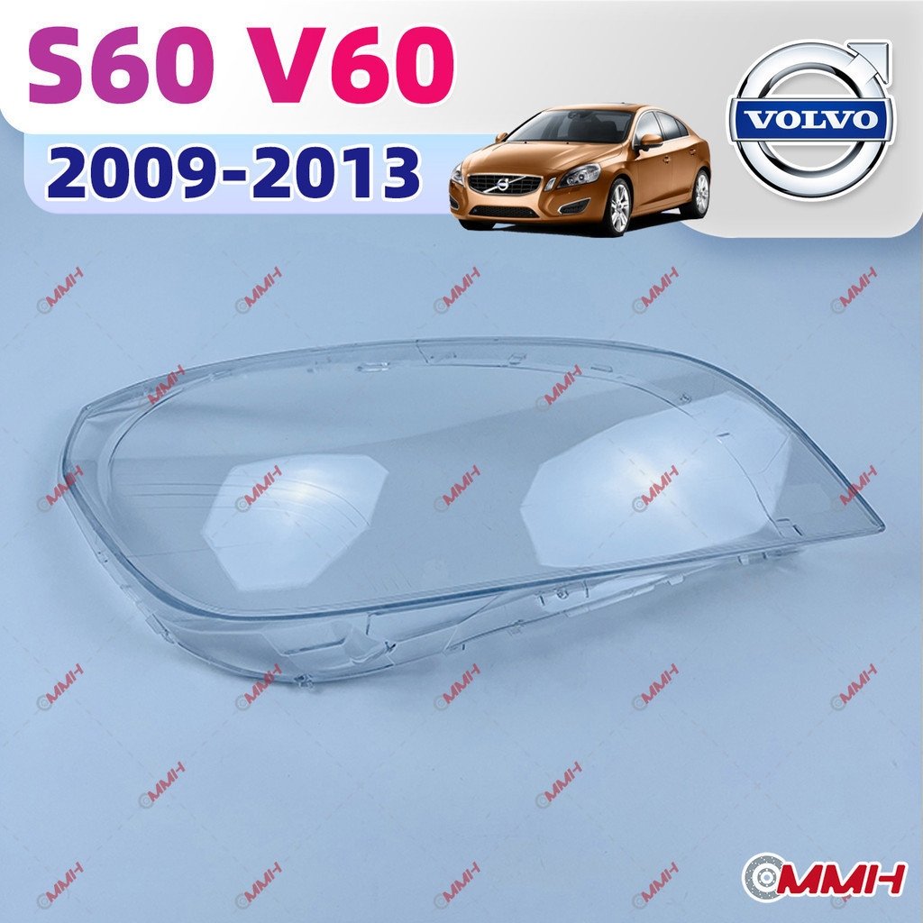 สําหรับ Volvo S60 V60 S60L 2009-2013 เลนส์ไฟหน้า ฝาครอบไฟหน้า ไฟหน้ารถยนต์ ไฟหน้าสําหรับ ฝาครอบไฟหน้