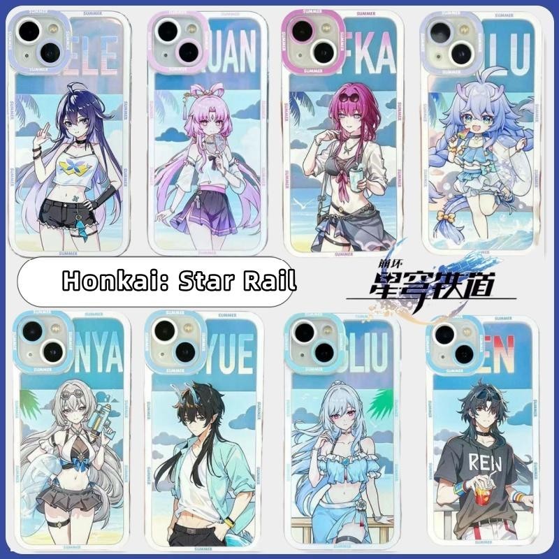 ปลอกสําหรับ Samsung Galaxy A55 A54 A34 A35 A15 A23 A24 S20 S20FE S21FE เกม Honkai Star Rail Clear อะนิเมะการ์ตูนซิลิโคนนุ่มน่ารักเคสโทรศัพท์