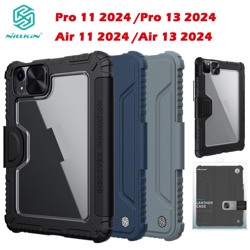 008 เคส Nillkin ใส่ปากกา สำหรับ ไอแพด Air6 11 2024 Gen10 Gen11 Gen7 Gen8 Gen9 10.2 Pro11 2024 M4 2020/2018 Air7 2025