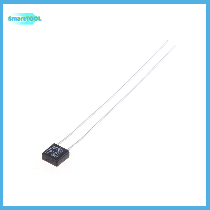 Utzn> 10 ชิ้นสีดําสแควร์พัดลมมอเตอร์ 2A 250V ฟิวส์ความร้อน LED Fues 115 120 125 130 135 140 145 150 องศาอุณหภูมิสวิทช์ใหม่