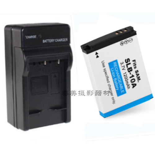 แบตเตอรี ่ กล ้ องดิจิตอล Slb-10a เหมาะสําหรับ Samsung ES55 ES60 PL51 PL55 L110 Charger