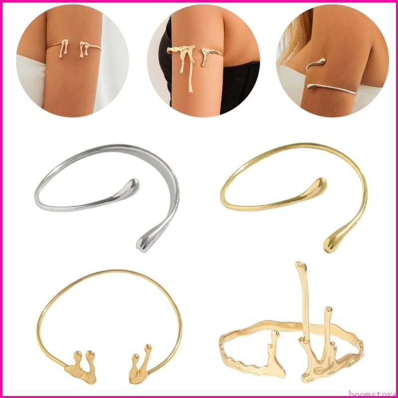 Boom Blingbling งู Upper Arm Cuffs Armlet โมเดิร์นกําไลข้อมือผู้หญิงเครื่องประดับแขน Cuffs Armlet Armband เปิดกําไลข้อมือ