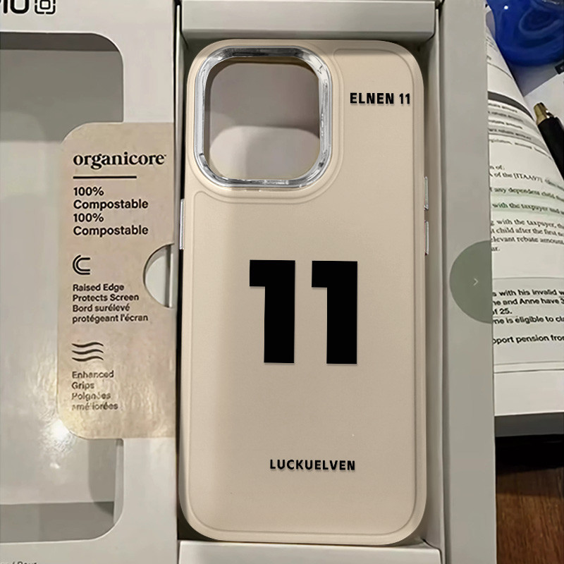 ความเรียบง่ายใหม่ Lucky Number 11 รูปแบบเคสโทรศัพท์สําหรับ IPhone11 12 13 14 15 Pro MAX 7 8 Plus X XR XS MAX SE 2020 หรูหรากันกระแทกนุ่ม