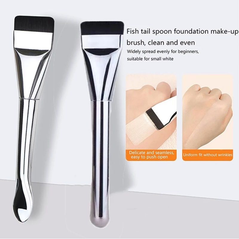 V945แปรงคอนทัวร์ แบบแบน รงรองพื้น - เครื่องมือเครื่องสําอางความงามสําหรับผู้หญิง - มาสก์รองพื้นบีบีค