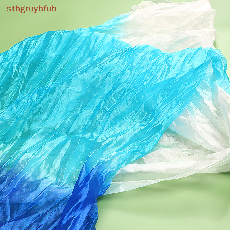 Sthb ขวามือ 150 ซม.ยาวพัดลมเต ้ นรําขายร ้ อนMs.Belly GradientสีDancerฝึกยาวเลียนแบบเต ้ นรําPropsผ ้ าไหมแฟนTH