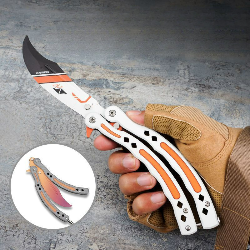CSGO PERIPHERAL Butterfly Knife Model มือใหม่ซ้อมไม่เปิดใบมีด