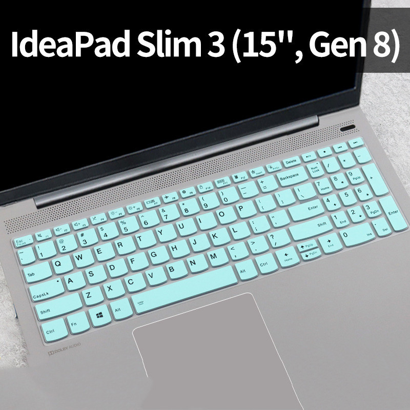 ฝาครอบแป้นพิมพ์แล็ปท็อปซิลิคอนสําหรับ Lenovo IdeaPad Slim 3 15.6 นิ้วแป้นพิมพ์คอมพิวเตอร์ฟิล์มป้องกัน ideapad 15 ALC7 ฟิล์มกันฝุ่นและกันน้ําคีย์บอร์ดผิว