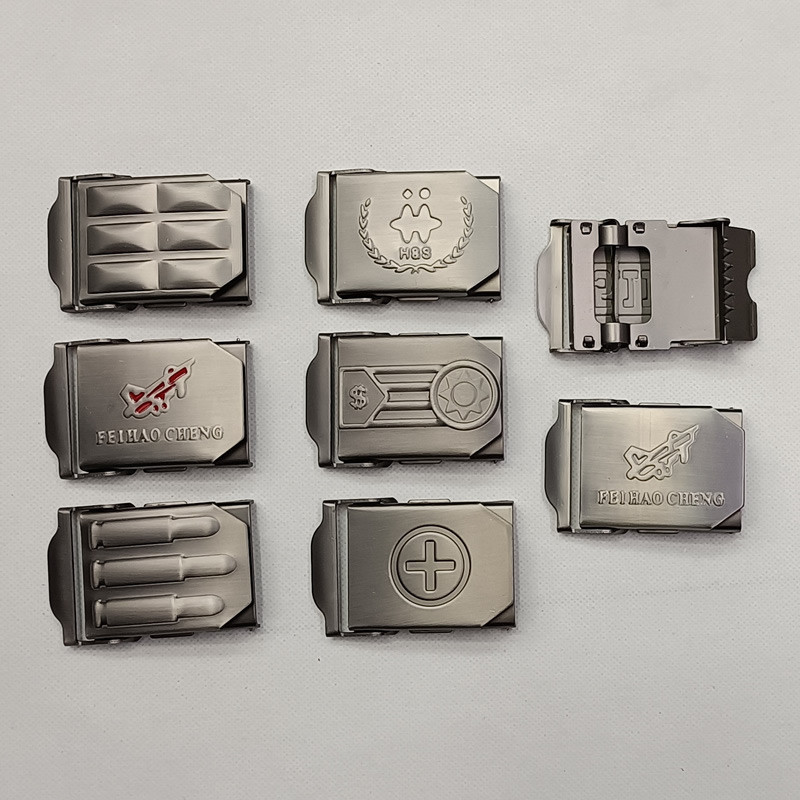 4.0 ซม.ติเมตรผ้าใบเข็มขัดหัวเข็มขัดแฟชั่น ไนลอนถักเข็มขัดหัวเข็มขัดโลหะผสมฟันหัวเข็มขัด