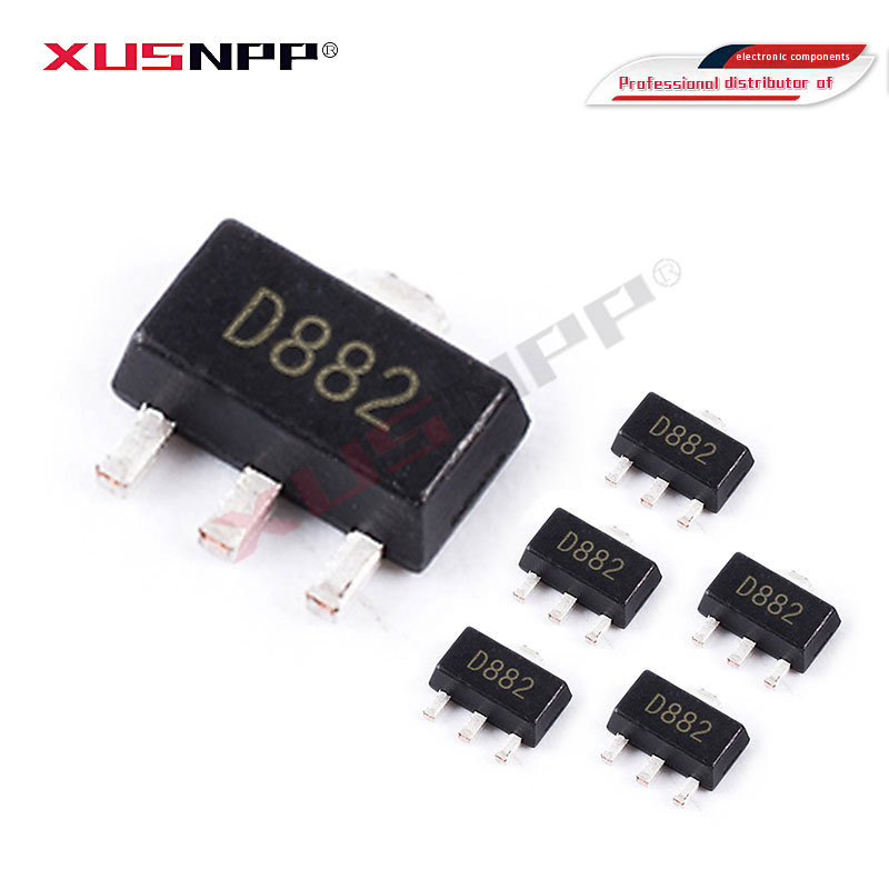 20PCS 2SD882 SOT89 D882 SOT-89 SOT SMD ส่วนประกอบอิเล็กทรอนิกส์ IC ใหม่และต้นฉบับ