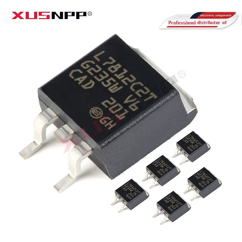 10pcs L7812CD2T TO-263 L7812 7812 TO263 L7812C2T 12V SMD สามตัวปรับสัญญาณใหม่ส่วนประกอบอิเล็กทรอนิกส