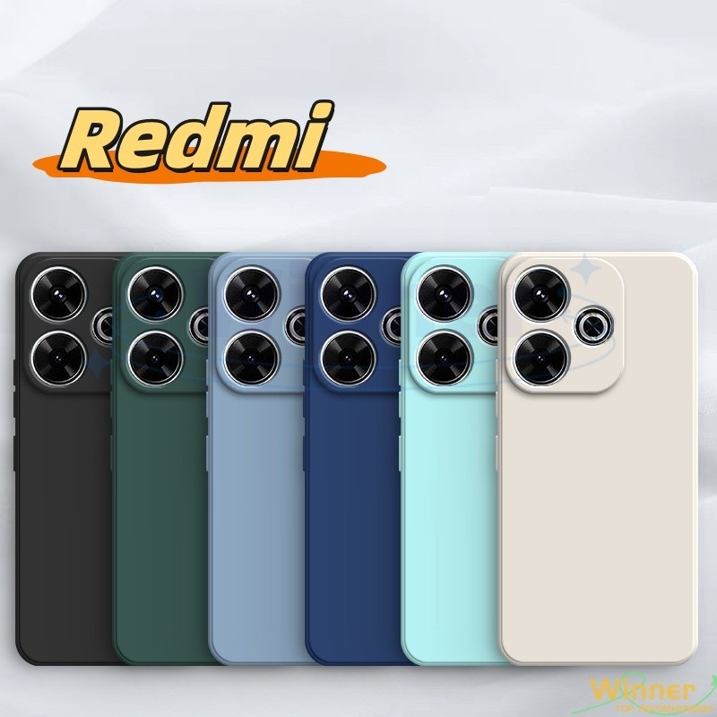 เคส redmi 13 13c 12 12c 10 13c 5g 10c Macaronสีซิลิโคนเหลวโทรศัพท์มือถือdrop(1YT)