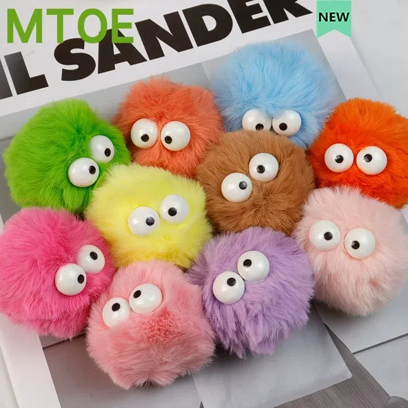 jibbitz crocs Big eyes plush ball jibbitz crocs เกาหลี crocs jibbitz jibbitz set