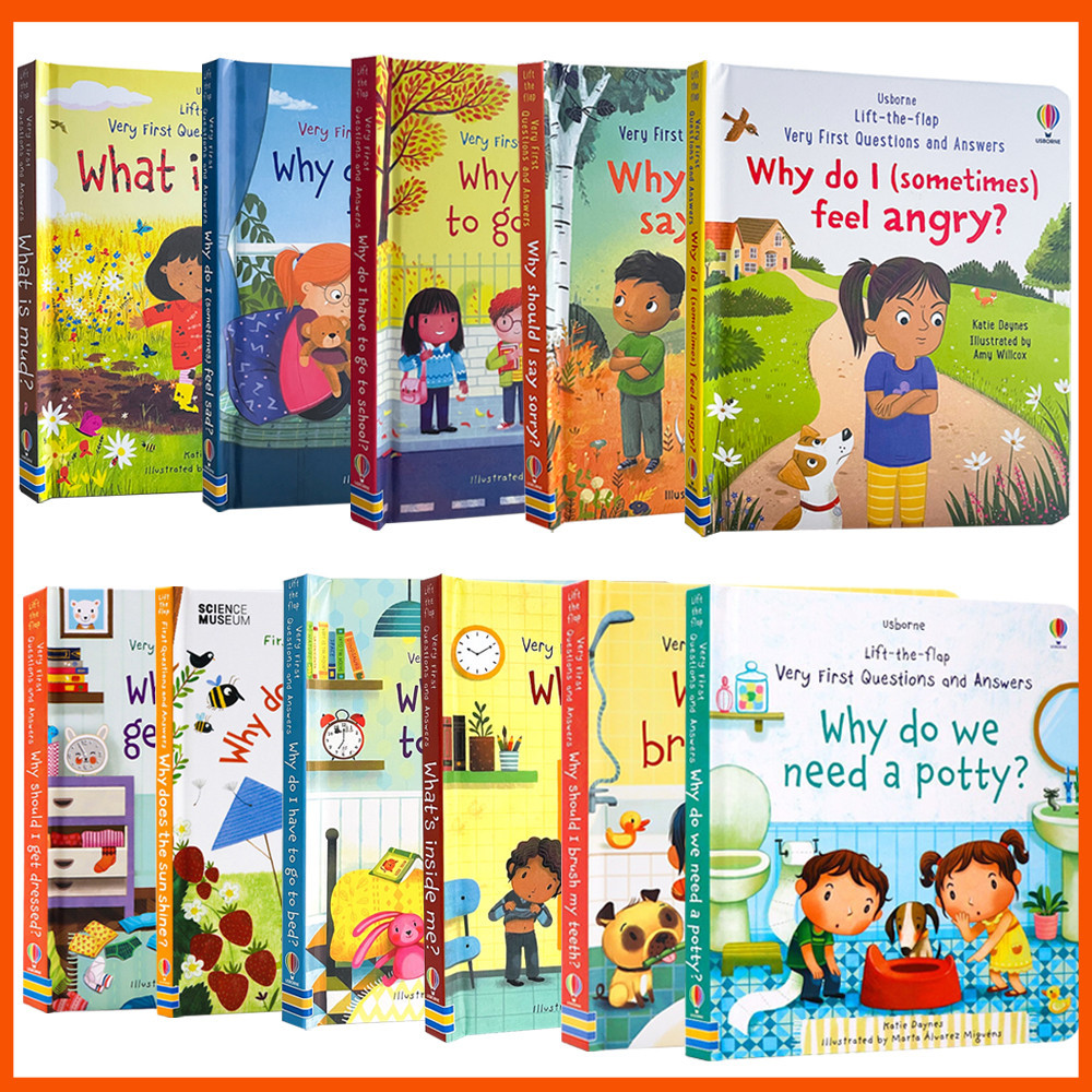 (English book)Usborne Lift The Flap Very First Questions And Answers Series Book-Why Do We Need A Po
