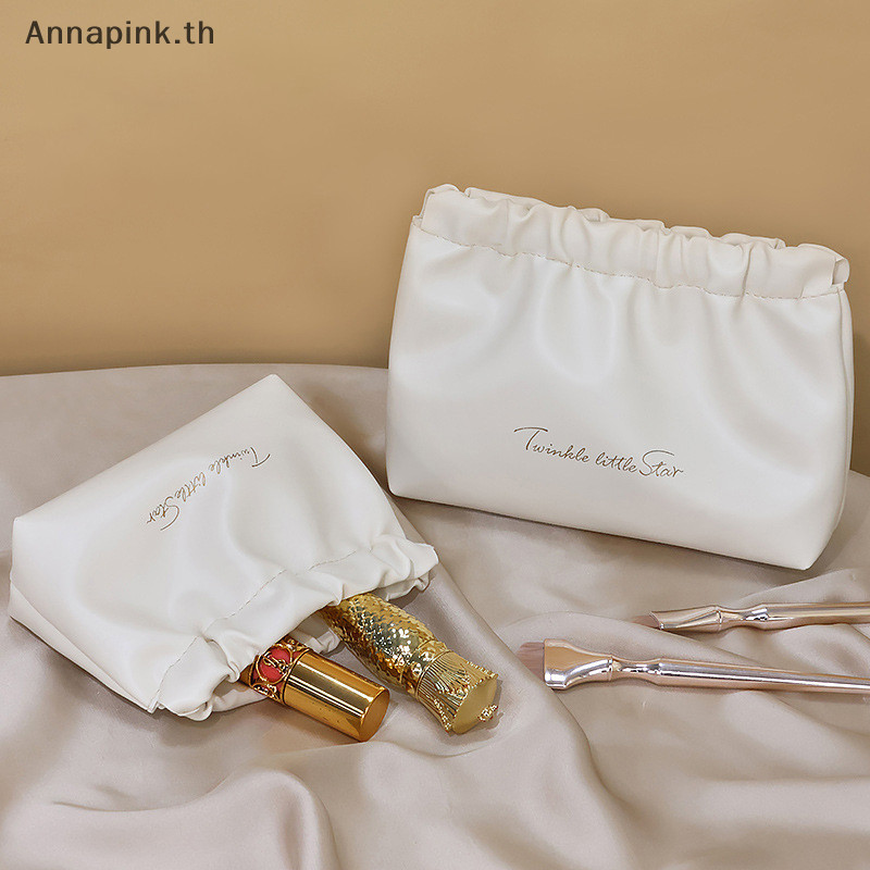 Annapink.th PU Simple Mini Lip แต่งหน้ากระเป๋าผู้หญิงเครื่องประดับ Digital Organizer กระเป๋าแบบพกพาสุภาพสตรีกระเป๋าเครื่องสําอางขนาดเล็ก EN