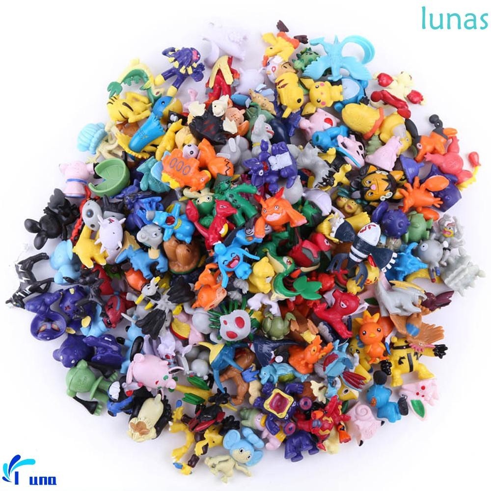 Lunasol Pokemon Action Figure ของเล่นเด็ก 24-120 ชิ้น 2-4 ซม.