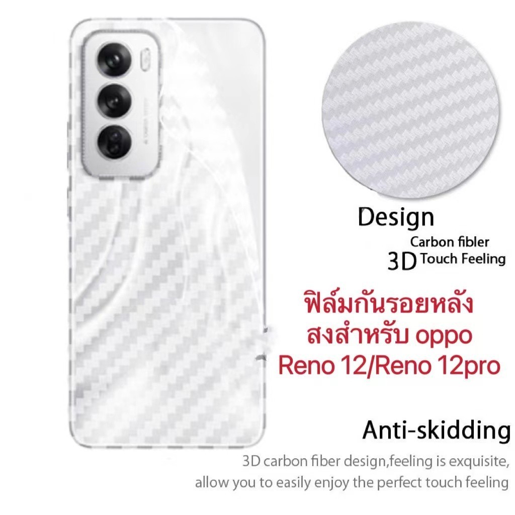 ฟิล์มหลัง OPPO Reno 10 5G / Reno 10Pro 5G / Reno 10Pro+ 5G 🔥 ฟิล์มกันรอยเคฟล่า 3D (ส่งจากไทย🇹🇭)