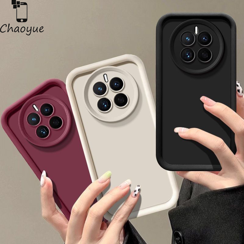 เรียบง่ายสีทึบกันกระแทกอ่อนนุ่มกรณีโทรศัพท์มือถือสำหรับ Realme 12 Pro+ 12x 11 8 8i 7i 6i 5 Pro 5i 5s Q 4G 5G 2024