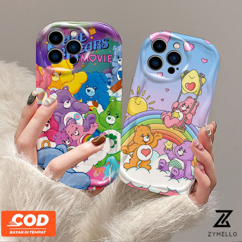 เคสโทรศัพท์ VIVO V30 V40 5G V29 S1 V27 V40 Pro 5G V27 Pro V27E V25 V25E V23 V23E V15 V20 Pro น่ารักการ์ตูนสายรุ้งหมีกันกระแทกเคสโทรศัพท์TPU