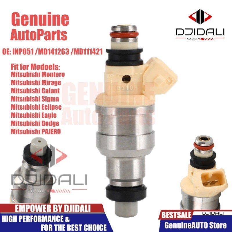 1pcs หัวฉีดน้ํามันเชื้อเพลิงสําหรับ Mitsubishi Mirage Montero Galant Sigma Eclipse Eagle Dodge PAJERO INP051 MD141263 เอ็มดี111421