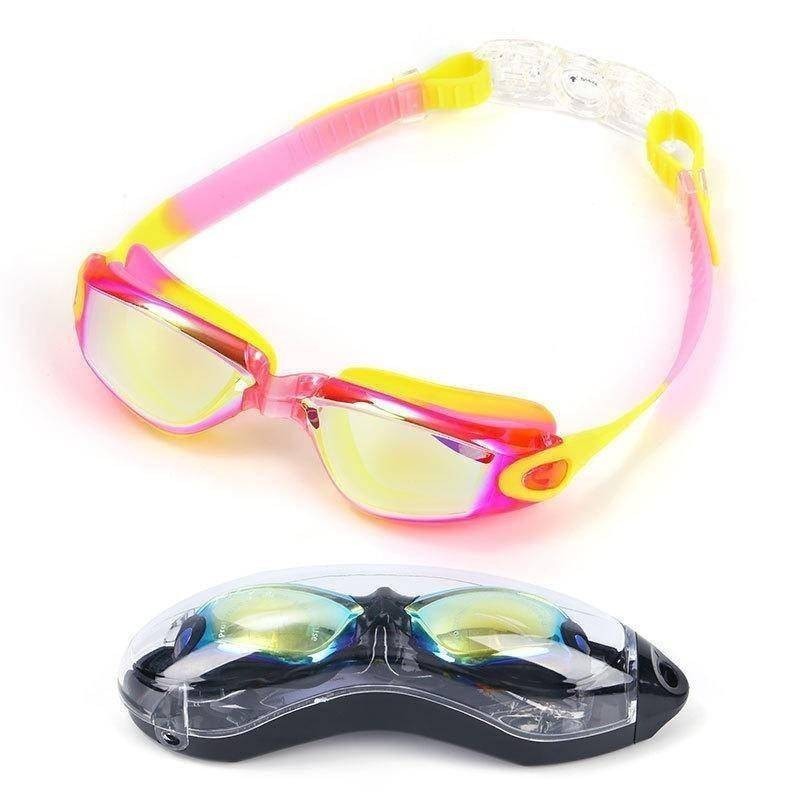 เด็กแว่นตาว่ายน้ําชายหญิงแว่นตาว่ายน้ําที่มีสีสันelectroplating Anti-Fogแว่นตาว่ายน้ําน้ําสบาย - รูปที่ 5