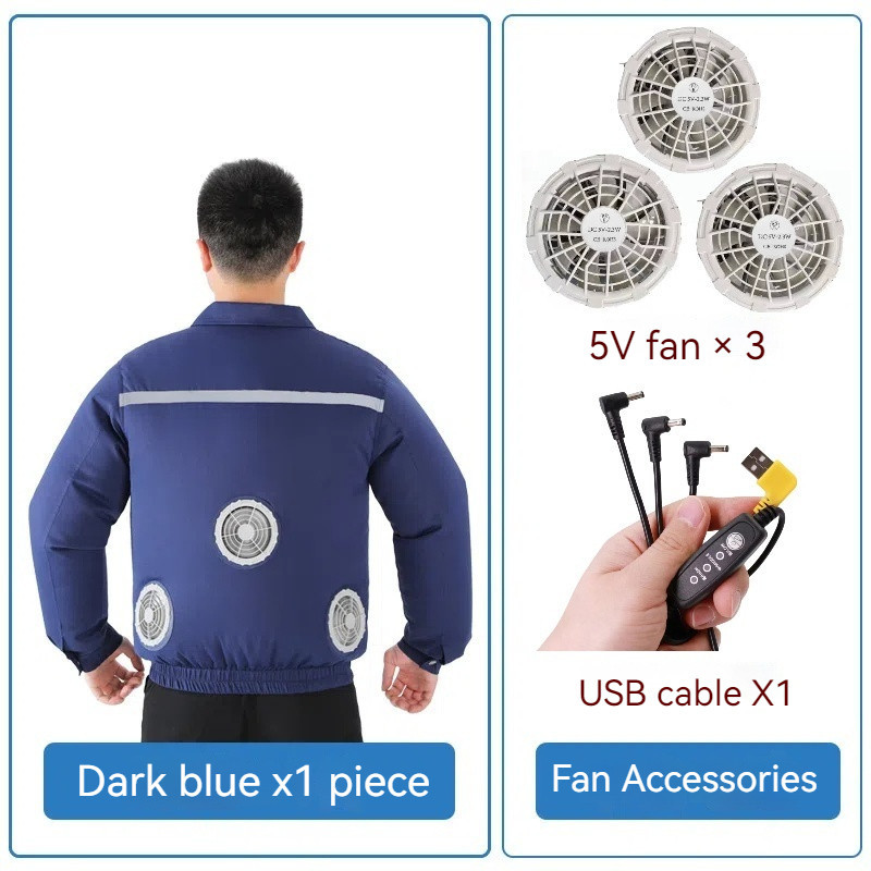ฤดูร้อนเครื่องปรับอากาศเสื้อผ้าที่มี3พัดลมเสื้อผ้ากลางแจ้งที่มีพัดลมติดตั้งพัดลมเครื่องมือเสื้อผ้าป้