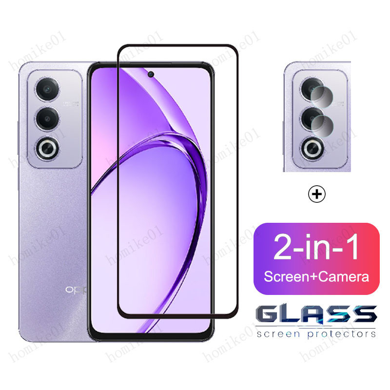 2 in 1 ฟิล์ม OPPO A3 Pro ฟิล์มกระจก HD ฟิมล์กระจก OPPO A18 A38 A58 A78 A98 5G A17 A17k A16 A16k A15 