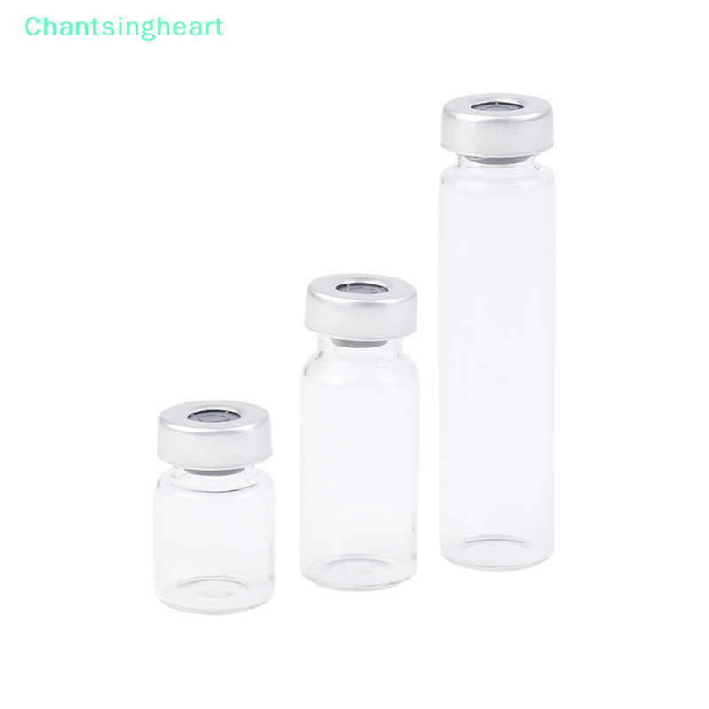 <Chantsingheart> 10แพ็ค5/10/20มิลลิลิตรปิดผนึกตัวอย่างvialsแก้วใสvialsกับself Healingฉีดพอร์ตลดราคา