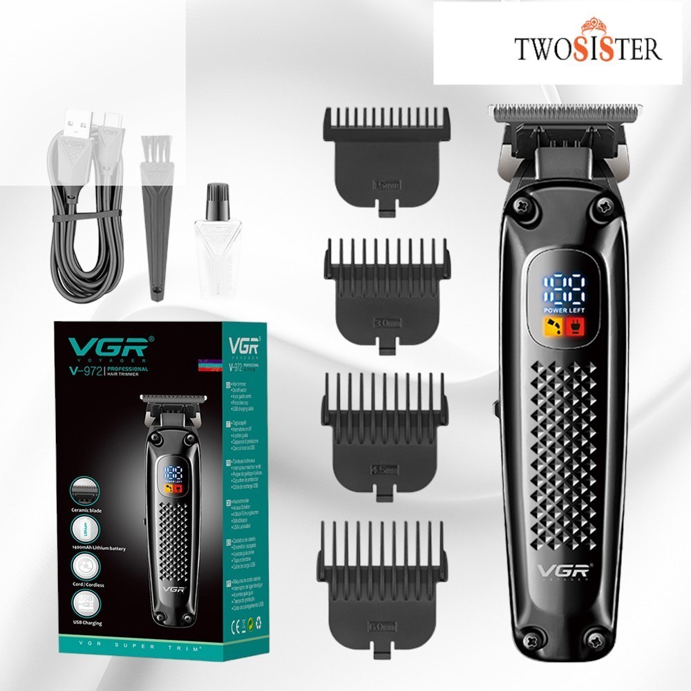 VGR by Twosister ปัตตาเลี่ยนตัดผม vgr 972 ปัตตาเลี่ยนโกนหนวด