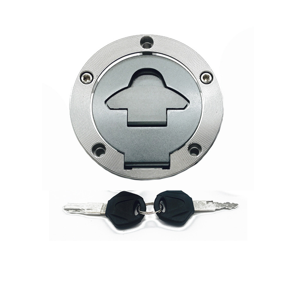 สําหรับ Yamaha YZF R3 R25 YZFR3 YZF-R3 YZFR25 YZF-R25 2015-2019 รถจักรยานยนต์อลูมิเนียมการใช้ถังแก๊สฝาครอบ Key