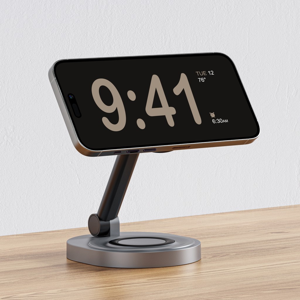 2 In 1 Magnetic Wireless Charger Stand Pad สําหรับ iPhone/Apple Watch Airpods Fast Charging Dock Station