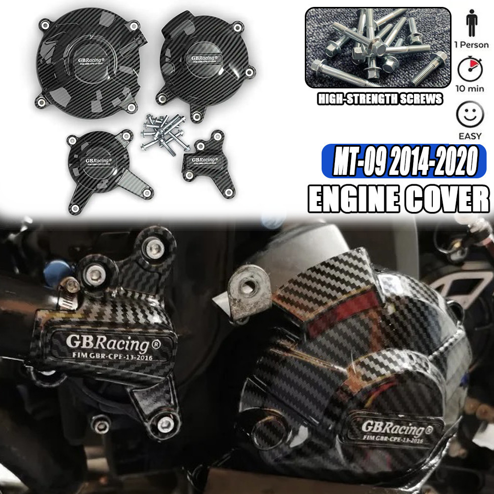 MT-09 Motocrosss ฝาครอบเครื่องยนต์ป้องกันสําหรับ GB Racing สําหรับ YAMAHA MT09 FZ09 Tracer 900 SXR90