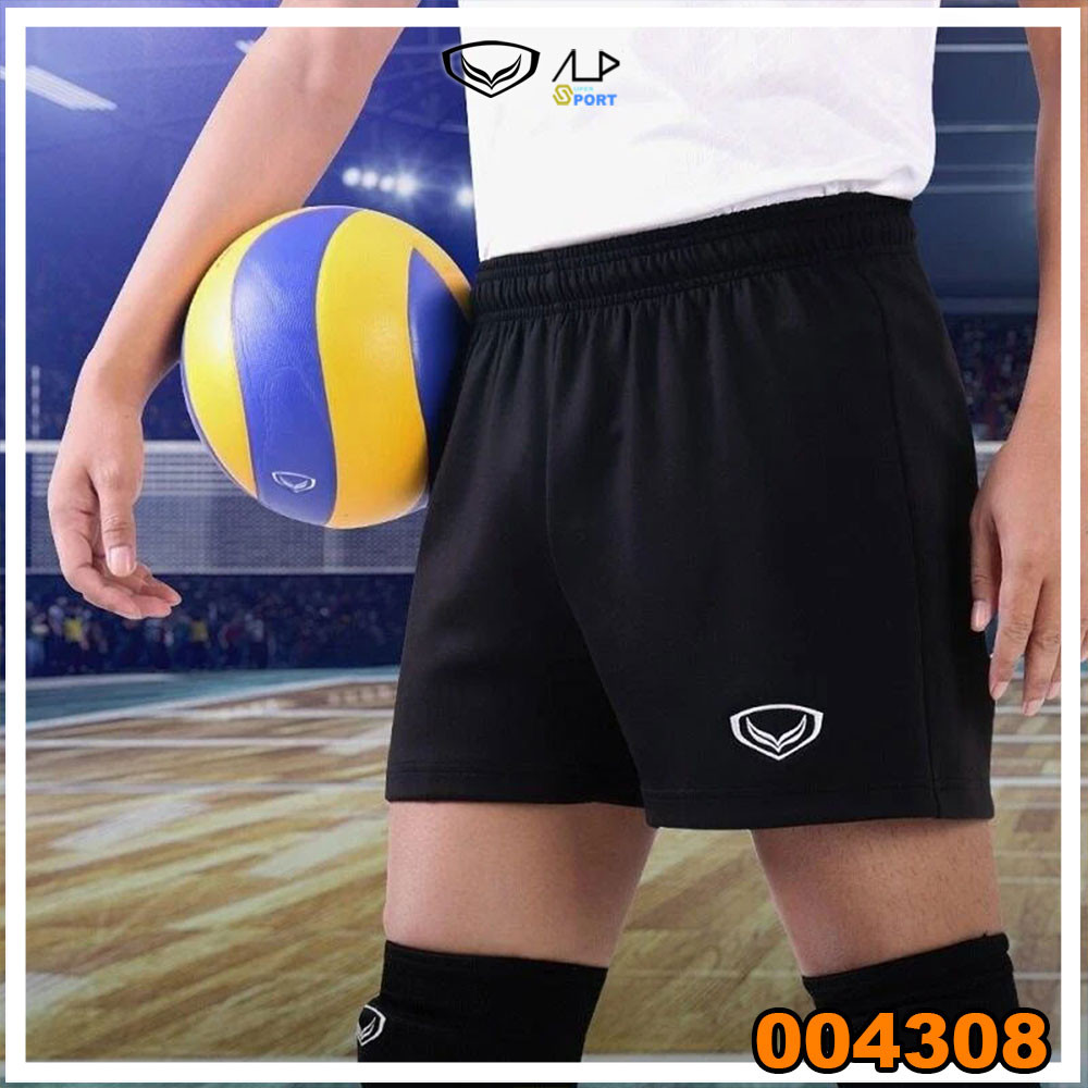 💥ลดโหดเหมือนโกรธใคร!💥 กางเกงวอลเลย์บอลชายสีดำล้วนแกรนด์สปอร์ต Grand Sport รหัส 004308 ของแท้ 100