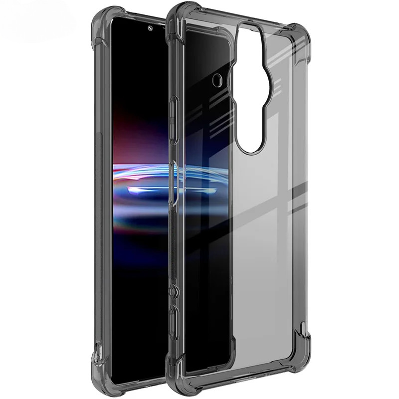 สําหรับ Sony Xperia Pro I Pro-I Drop resistance Soft TPU ซิลิโคนใสเคสโทรศัพท์