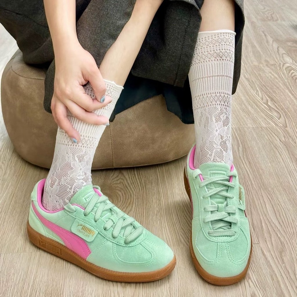✅แท้💯% - สินค้าพร้อมส่ง* สีขายดี‼ รองเท้าผู้ชายและผู้หญิง PUMA Palermo OG White/Black（396464-01/396463-11/399341-02）