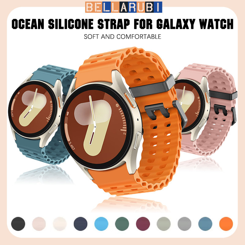 สายยางทางทะเล for Samsung Galaxy Watch FE 7 6 5 4 44 มม. 40 มม 6 Classic 43 มม. 47 มม Watch 5 Pro