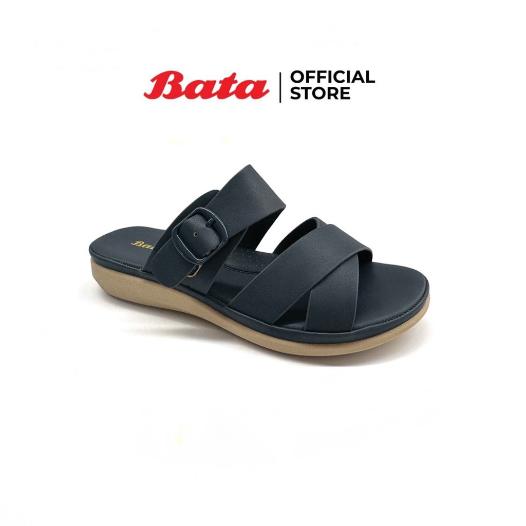 Bata บาจา รองเท้าแตะแบบสวม รองน้ำหนักเท้า สวมใส่ง่าย สำหรับผู้หญิง สีน้ำเงิน รหัส 6619115