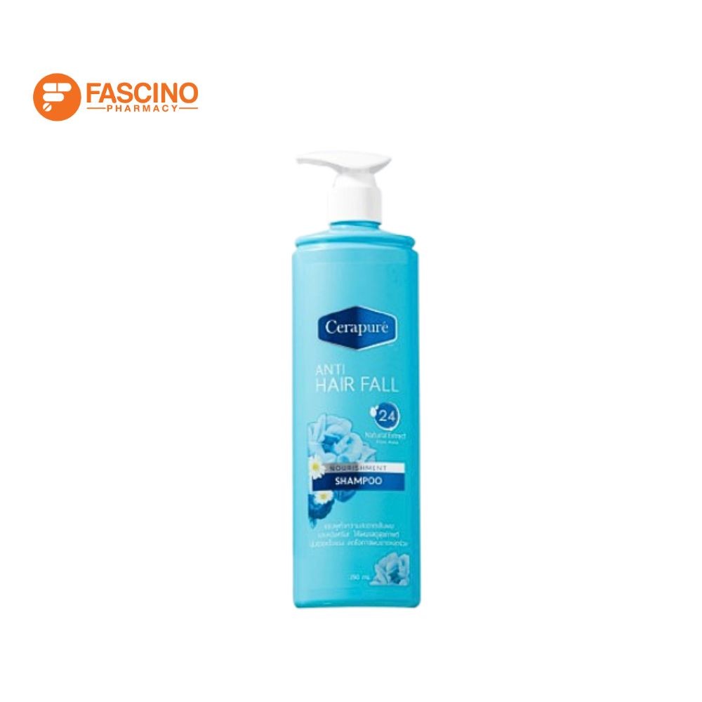 Cerapure Anti Hair Fall Nourishment Shampoo แชมพูสมุนไพรธรรมชาติ ลดผมร่วง ลดผมมัน (250ml.) ราคา ถูกที่สุด ดีลบีเคเค