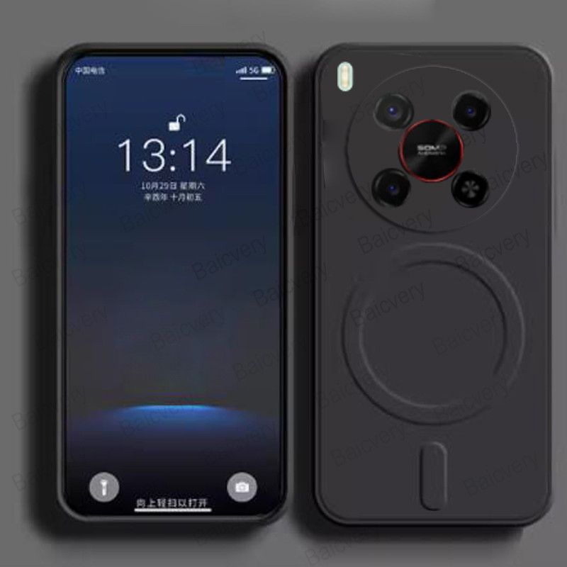 Zte Nubia V70 Max Casing Skin Case Phone Case Cover Camera Protect Support Magnetic Wireless Charger with Holder